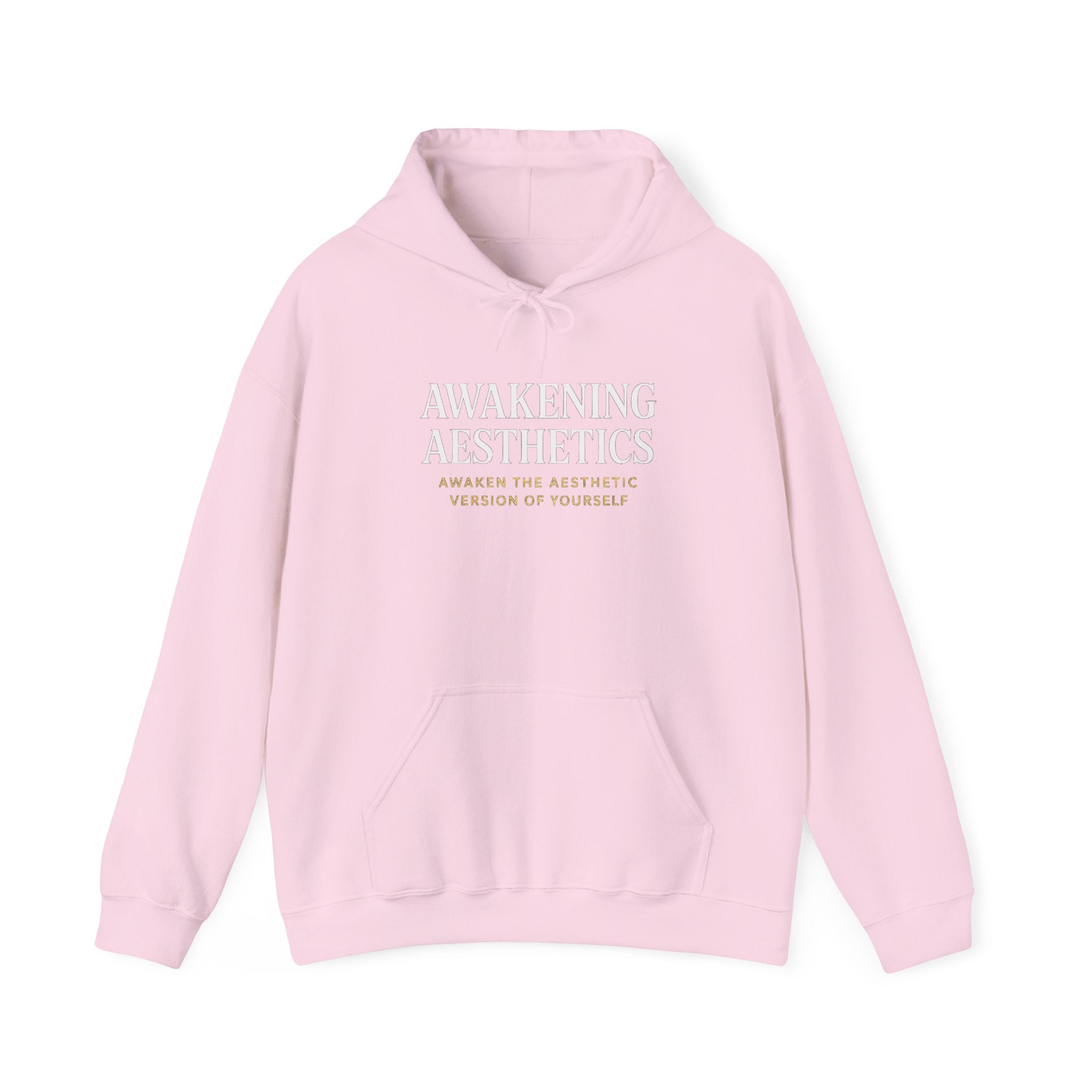 Awakening Aesthetics Gym Hoodie for Men & Women | Athletic Pullover with Kangaroo Pocket | 50/50 Cotton-Poly Blend | Comfortable, Stylish & Ethically Made | Unisex Classic Fit
