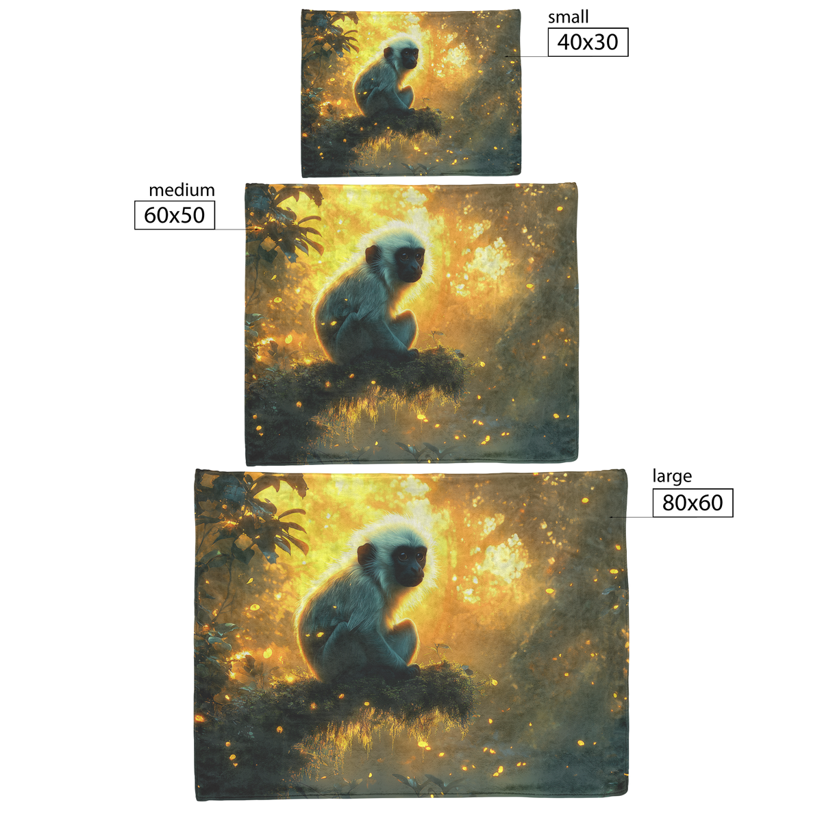 Black_and_White_Colobus_Monkey_on_Glowin_H_Blanket_Size_Options_Mockup.png