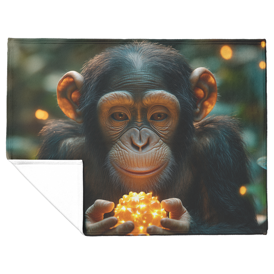 Chimpanzee_Holding_Glowing_Fruit_in_Lush_H_Blanket_Flat_Fold_Mockup.png