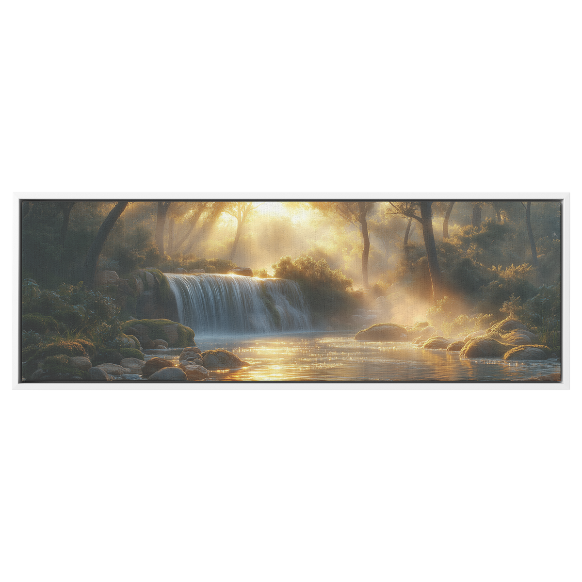 Misty_Forest_Scene_Hidden_Waterfall_Moss_White_Framed_Canvas_H_Panoramic_Main_Mockup.png
