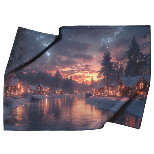 Pando_Colony_in_Frost_with_Snowflakes_Si_H_Blanket_Top_Bottom_Folds_Mockup.png