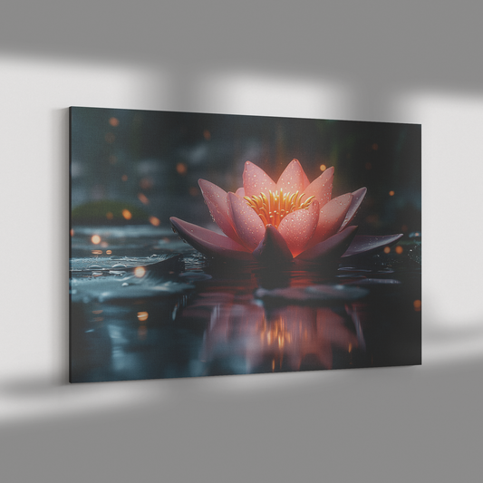 Single_Glowing_Pink_Lily_Resting_on_a_Cr_H_Rectangle_Dramatic_Shadow_Mockup.png