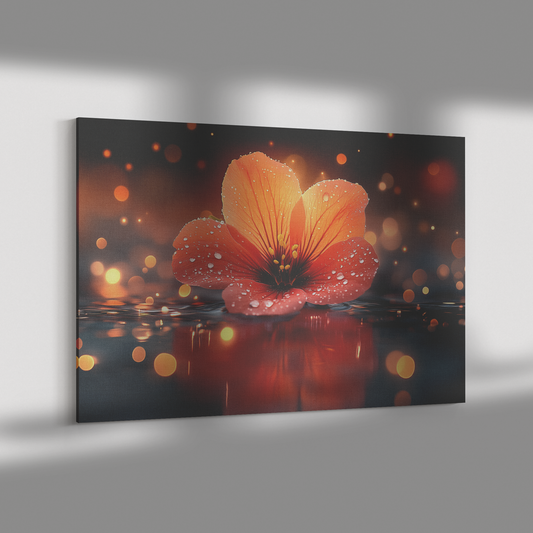 Single_Glowing_Red_Geranium_with_Dewdrop_H_Rectangle_Dramatic_Shadow_Mockup.png