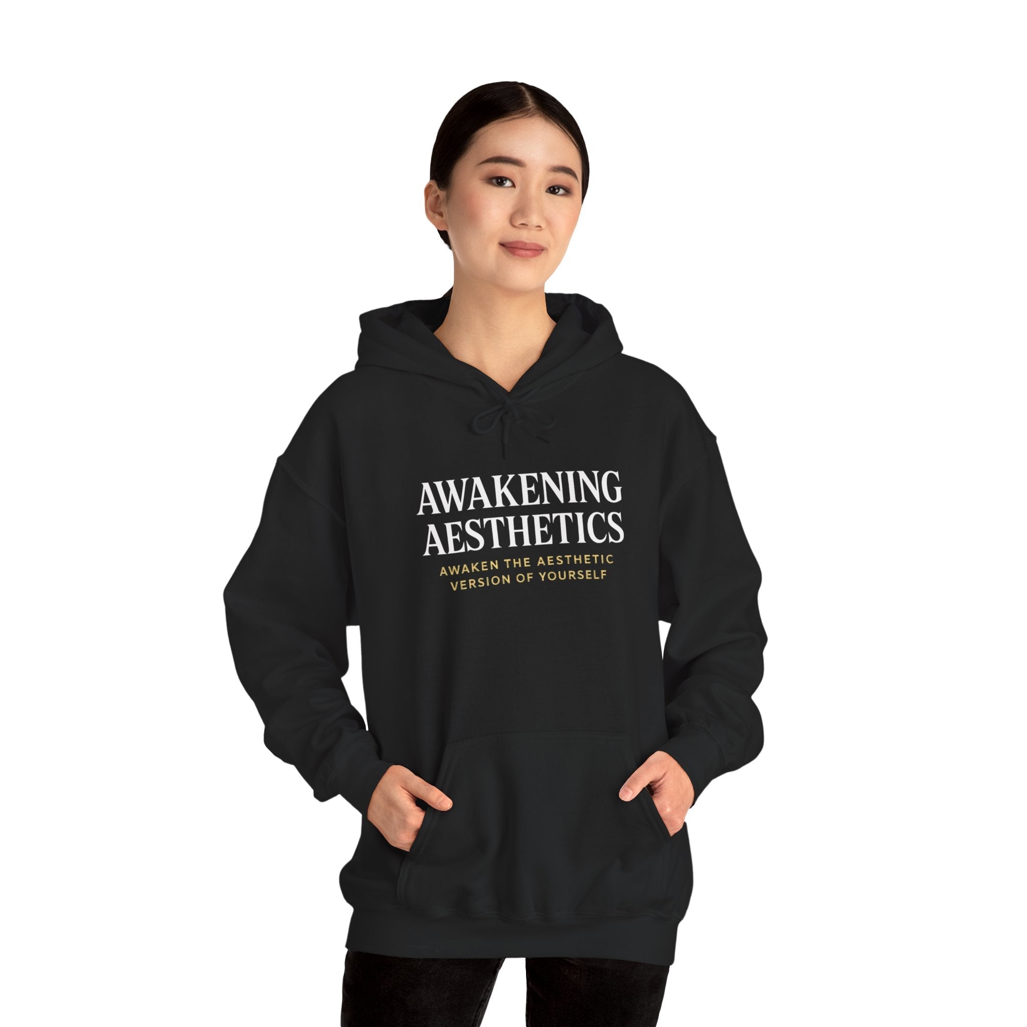 Awakening Aesthetics Gym Hoodie for Men & Women | Athletic Pullover with Kangaroo Pocket | 50/50 Cotton - Poly Blend | Comfortable, Stylish & Ethically Made | Unisex Classic Fit - AWAKENING AESTHETICS