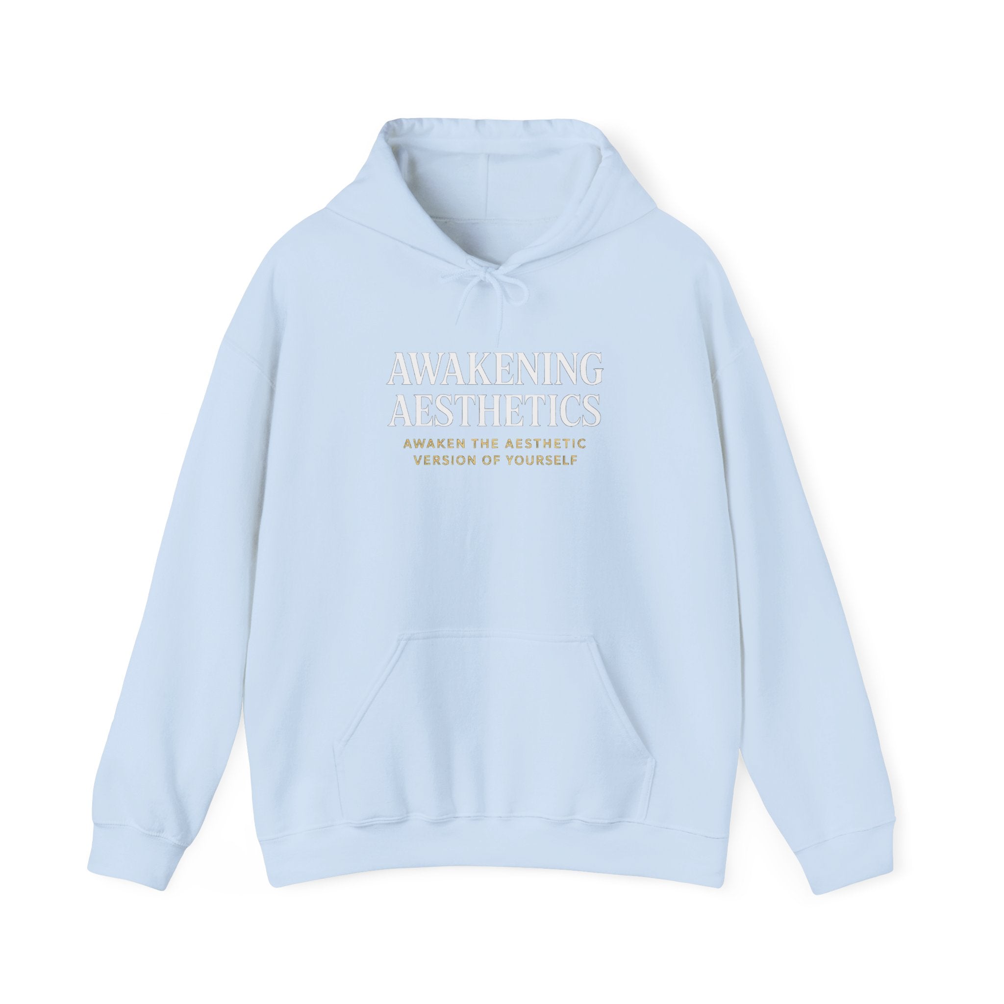 Awakening Aesthetics Gym Hoodie for Men & Women | Athletic Pullover with Kangaroo Pocket | 50/50 Cotton - Poly Blend | Comfortable, Stylish & Ethically Made | Unisex Classic Fit - AWAKENING AESTHETICS