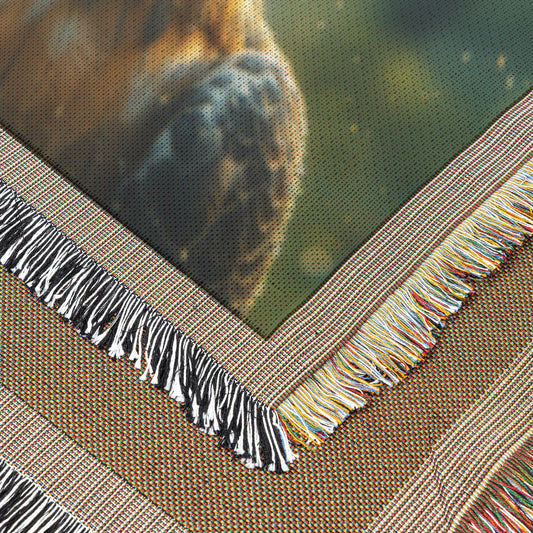 Majestic Eagle with Raindrops Throw Blanket Cozy Woven Kids Comfort Blanket with Powerful Wildlife Scene Nature-Inspired Prayer Healing Blanket for Children - Awakening Righteousness