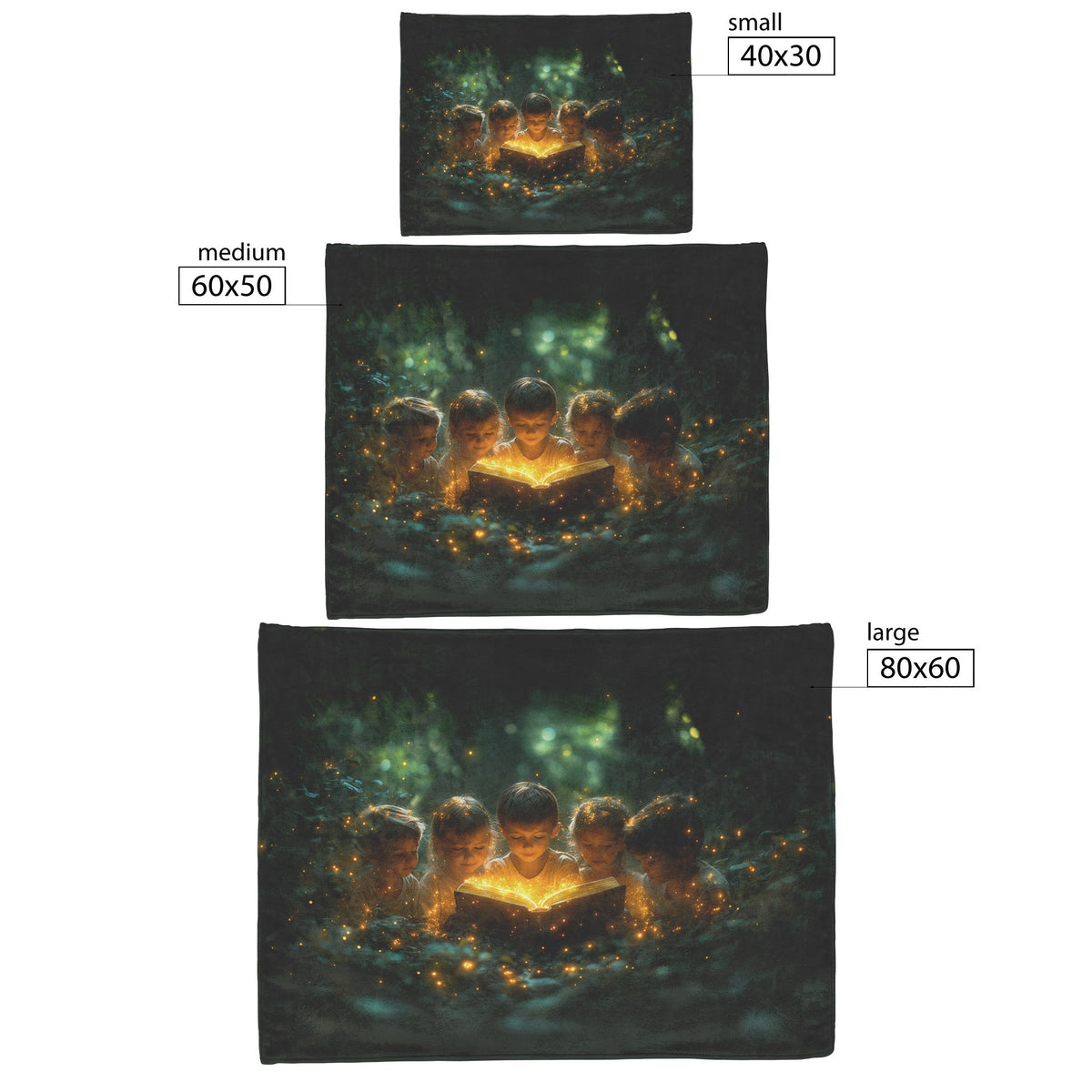 Children’s Magical Storytime Cozy Christian Fleece Sherpa Blanket - Awakening Righteousness