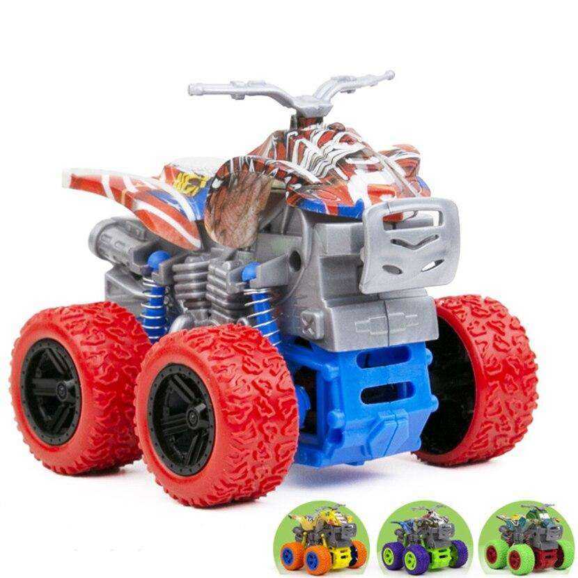 New One-key Automatic Transform Robot Funny Diecasts Plastic Model Car Kid Toys