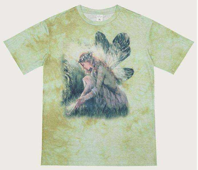 Tie-Dye Hip-hop Loose Short Sleeve Printed Female T-Shirt
