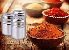 Stainless Steel Rotatable Salt and Spice Shakers