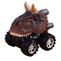 Pull Back Triceratops Petrosauria Animal Dinosaur Model Children Gift Mini Toy Car