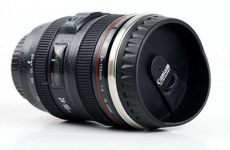 Stainless Steel SLR Camera EF24-105mm Coffee Lens Mug