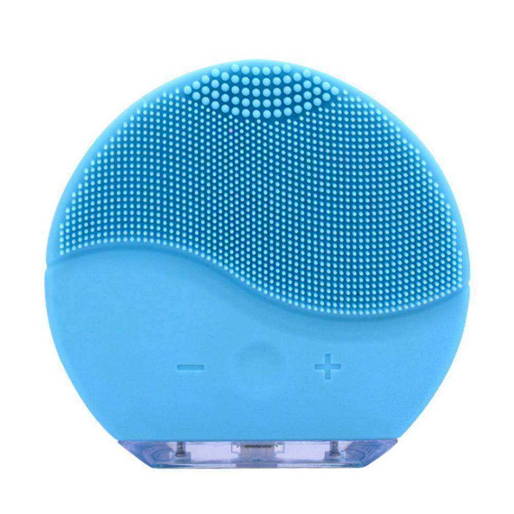 Electric Sonic Vibration Massager Silicone Facial Cleansing Brush