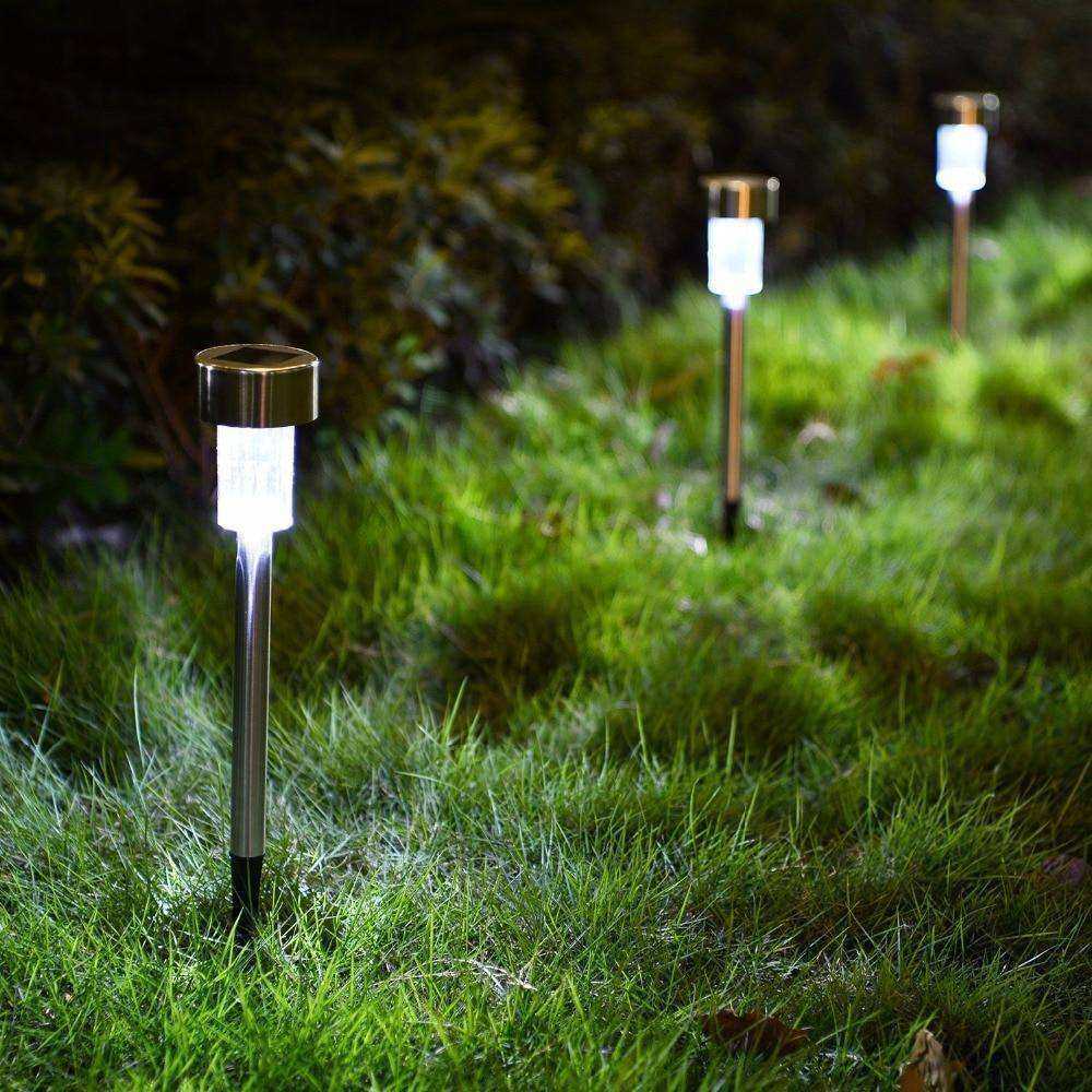 10PCS LED Solar Garden Pathway Light