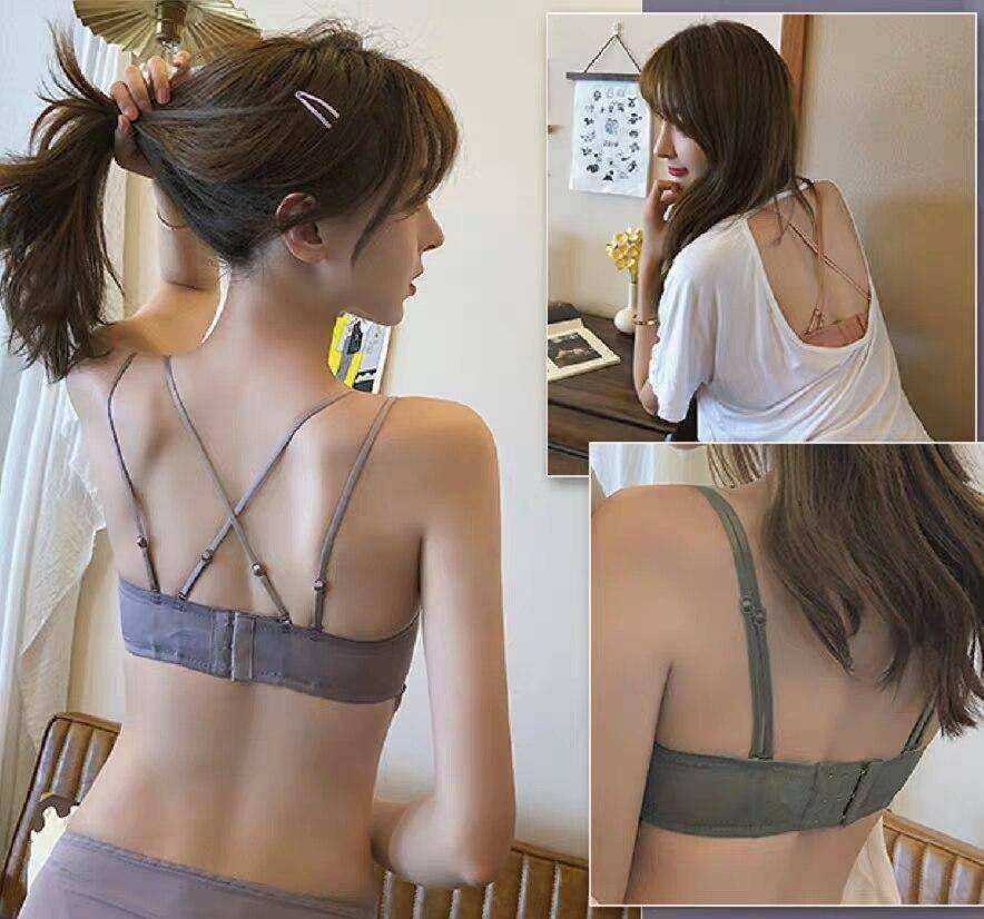 Sexy Lace Bralette Push Up Bras Wireless Soft Black Butterfly Bra