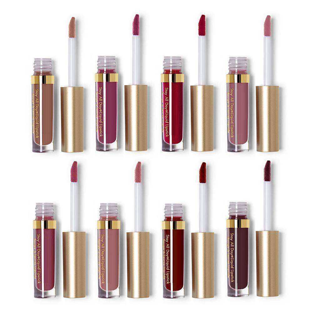 8Pcs Professional Lip Glaze Gloss Waterproof Makeup Matte