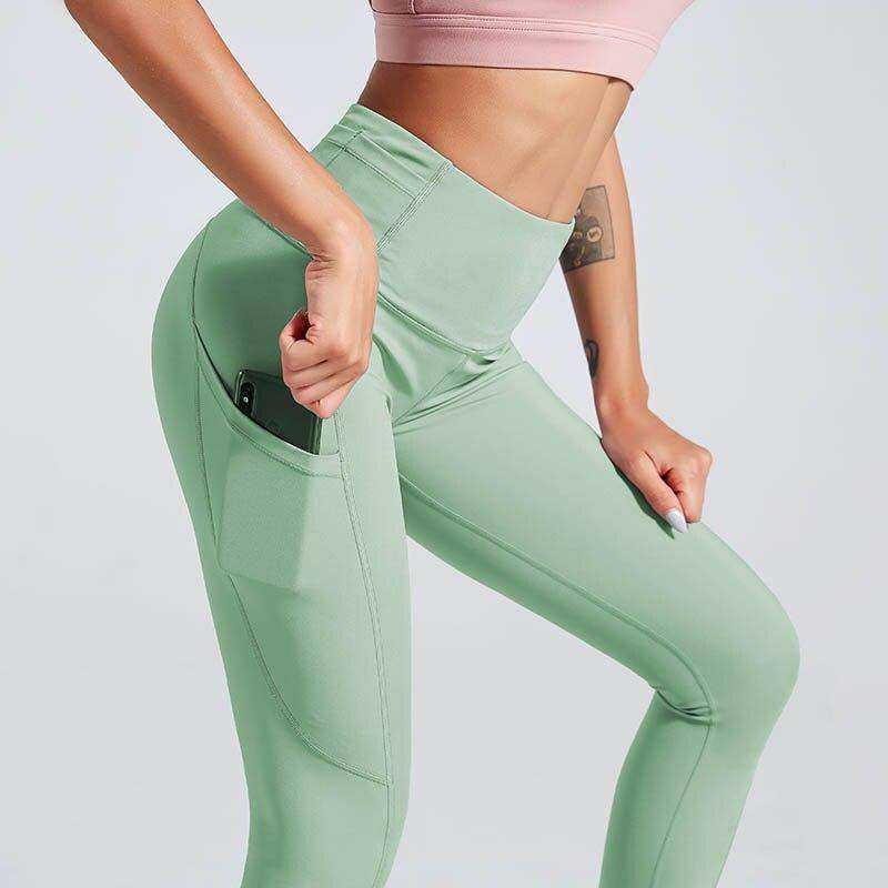 Aesthetic Yoga Pants Patchwork Fitness Athletic Leggings For Women
