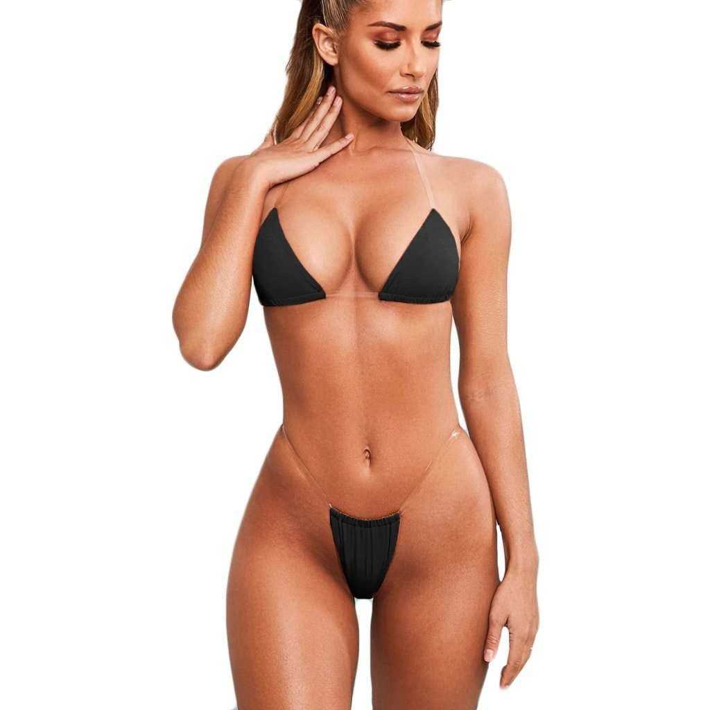 2021 New Women Sexy Micro G - string Thong Underwear Swimsuit Bikini Set - AWAKENING AESTHETICS