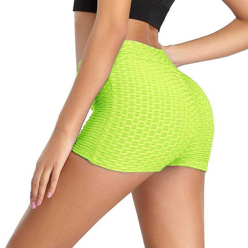 2021 Women Breathable Gym Jogging Yoga Sports Fitness Solid Color Thin Skinny Shorts Leggings - AWAKENING AESTHETICS