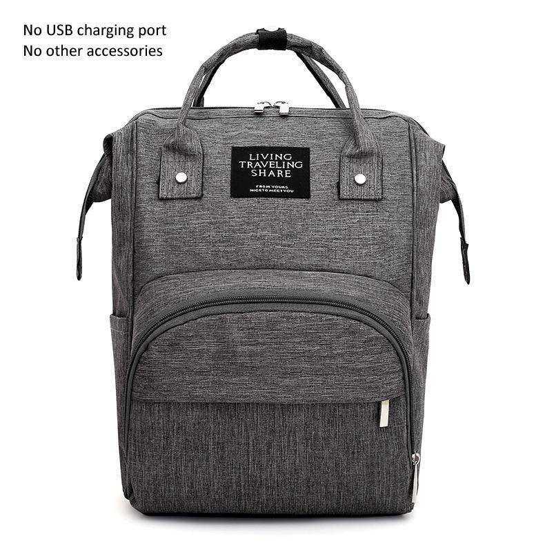 USB Design Waterproof Large Capacity Mummy Diaper Baby Care Pregnant Backpack