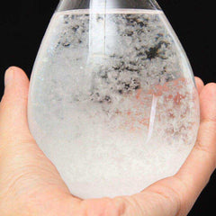 Transparent Droplet Storm Forecast Predictor Monitor Bottle