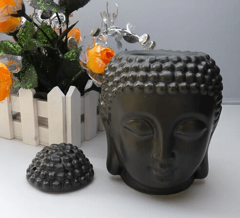 Ceramic Buddha Head Aroma Essential Oil Burner