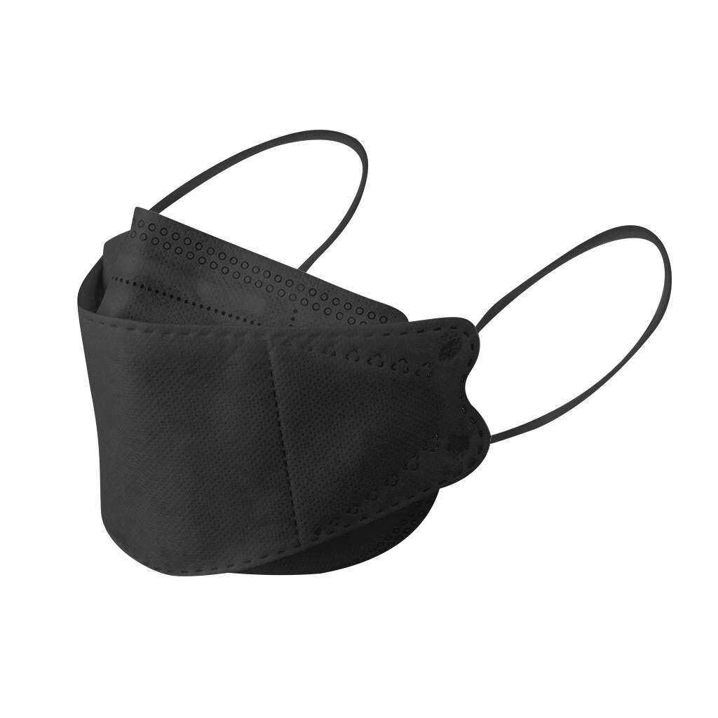 4pcs Adult Black & White Mouth Mask Fabric Reusable Face Mask