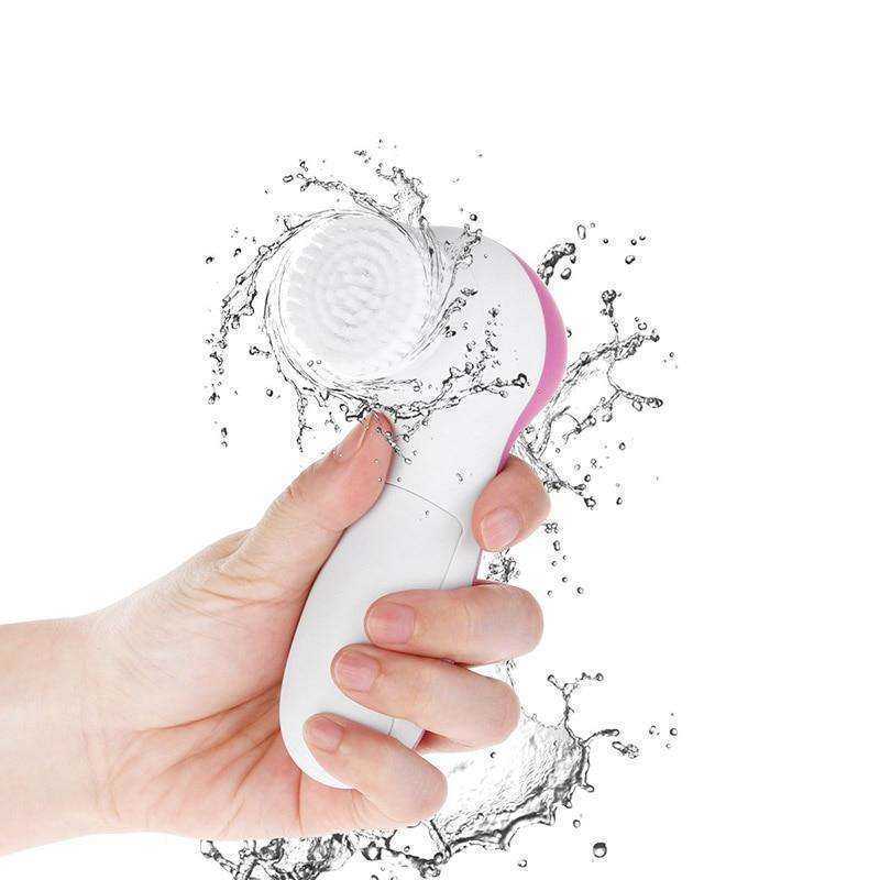 5 in 1 Face Cleansing Silicone Facial Brush