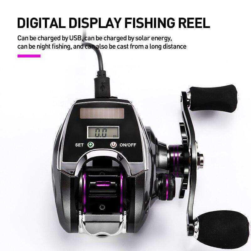 Electronic Digital Display Baitcasting Fishing Reel Counter