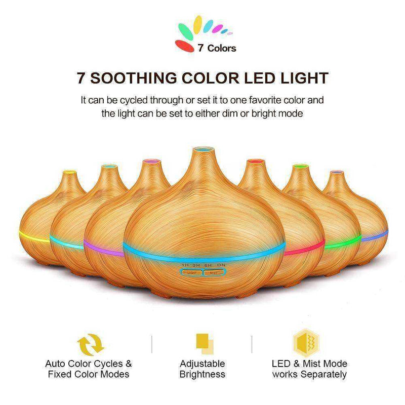 New Wood Essential Oil Diffuser Ultrasonic USB Air Humidifier