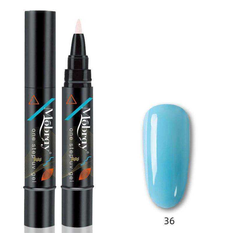 One Step Gel Nail Varnish Pen 3 In 1 Long-lasting Polish