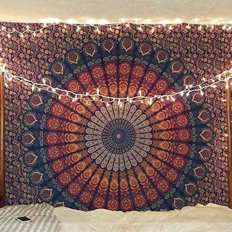 Indian Mandala Room Wall Decoration Hanging Bedding Tapestry