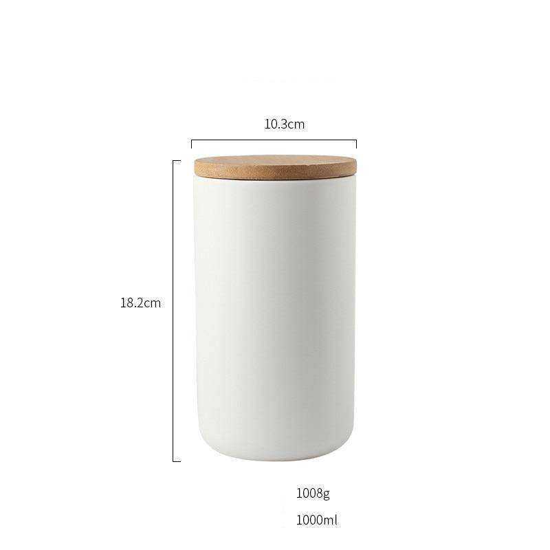 260ML/800ML/1000ML Sealed Ceramic Kitchen Storage Jar