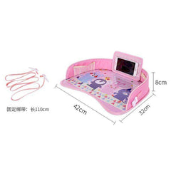 Portable Tray Plates Waterproof Dining Drink Car Table For Kids