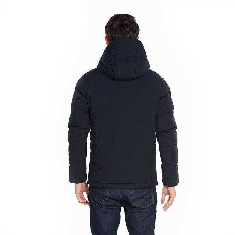 New Winter Outdoor USB Infrared Heating Hooded Jacket For Men