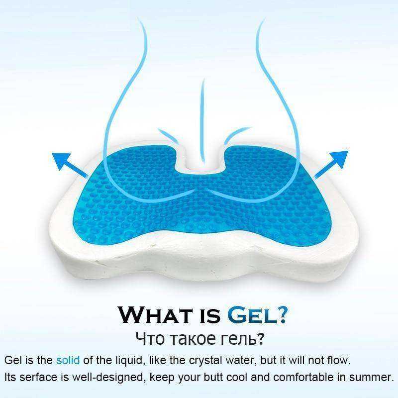 46*36 U Shape Silicone Gel Cushion Memory Foam Pillow