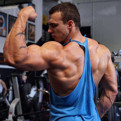 Image of Men's Athletic Printed Gym Workout Bodybuilding Tank Tops Stringer