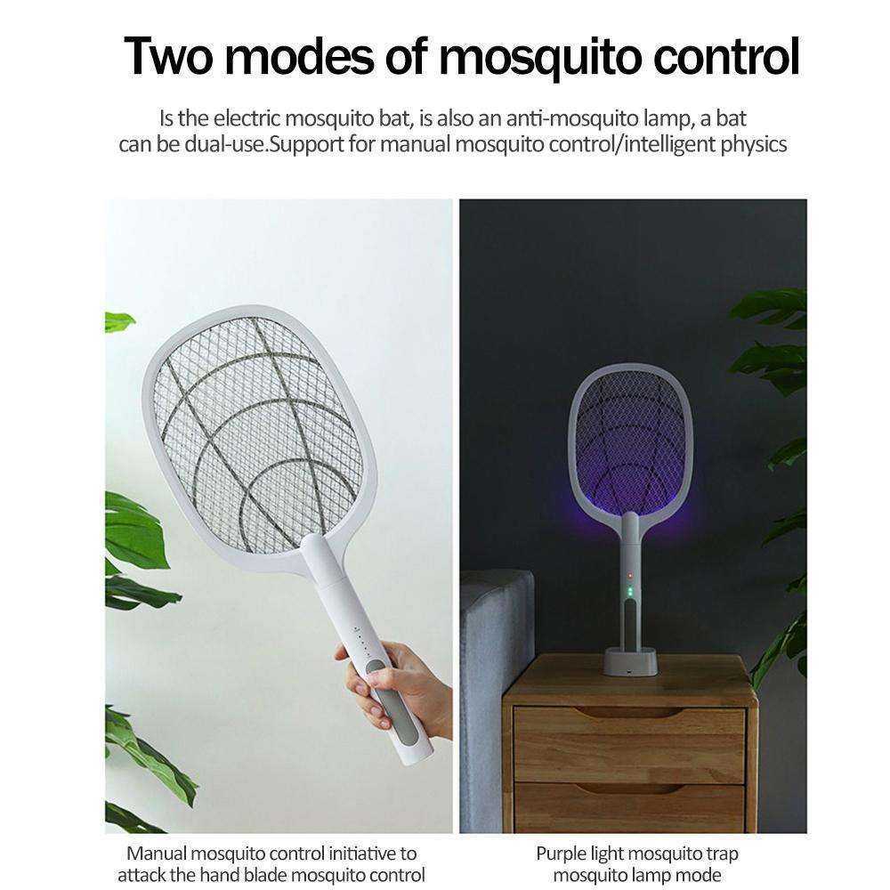 3000V Electric Mosquito Killer With UV Lamp 1200mAh Rechargeable Insect Racket