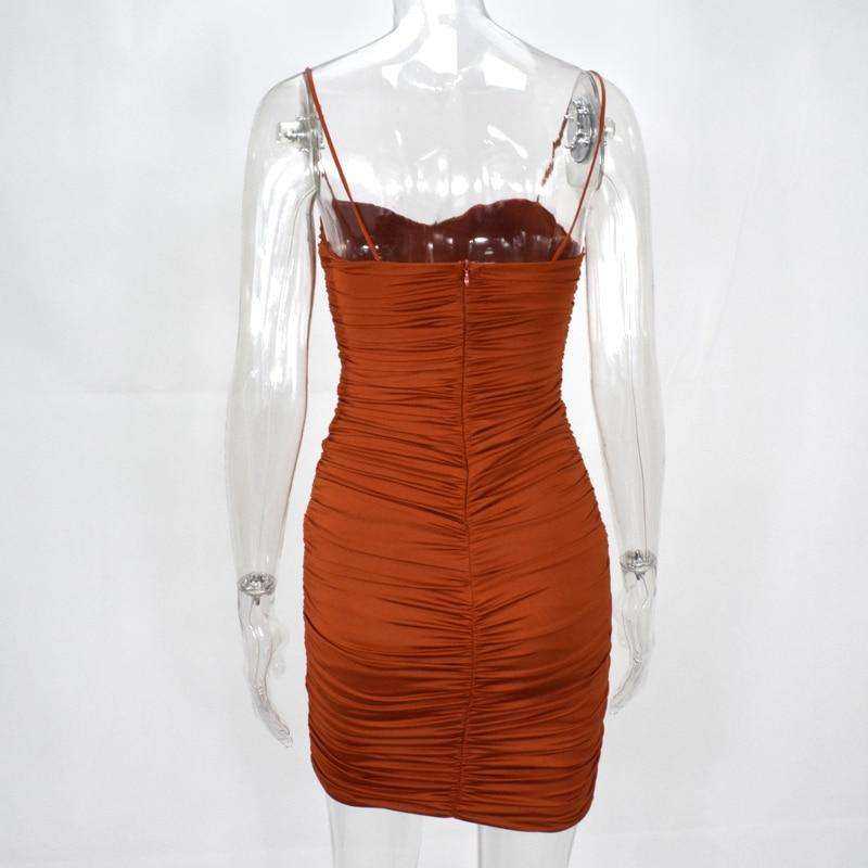 Women's 2 Layers Bodycon Ruched Elegant Dress