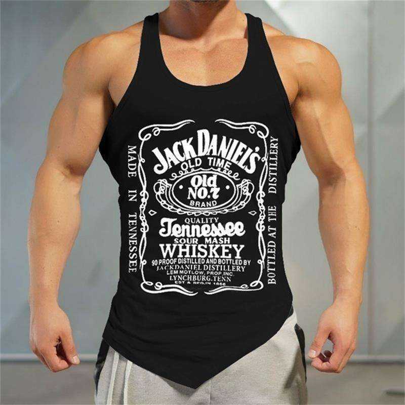 Gym Tank Top Men Letter Printing Faith Shirt
