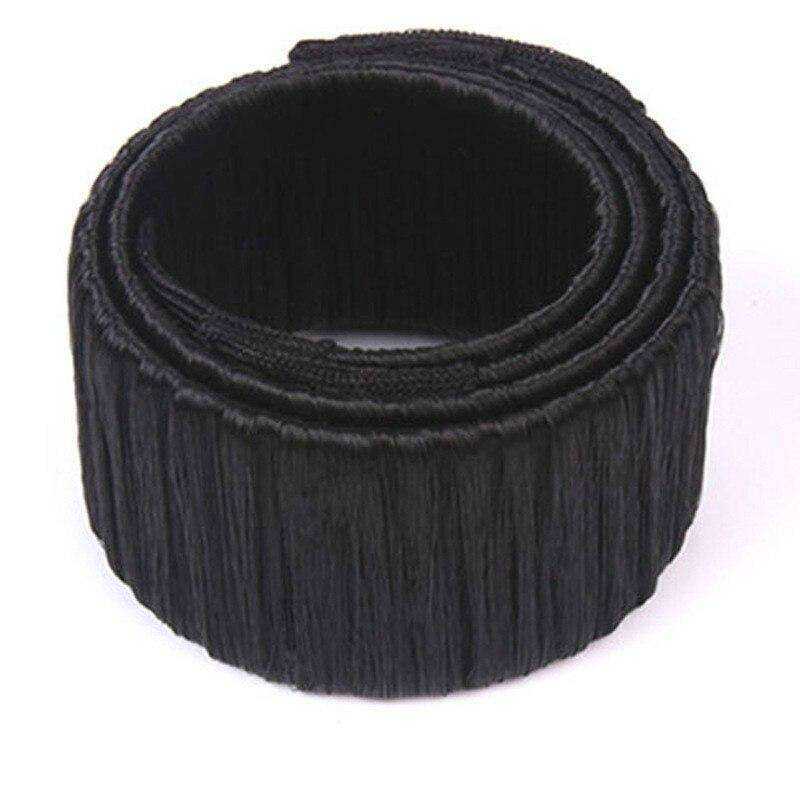 Women Unique Synthetic Hair Wig Donut Styling Headband
