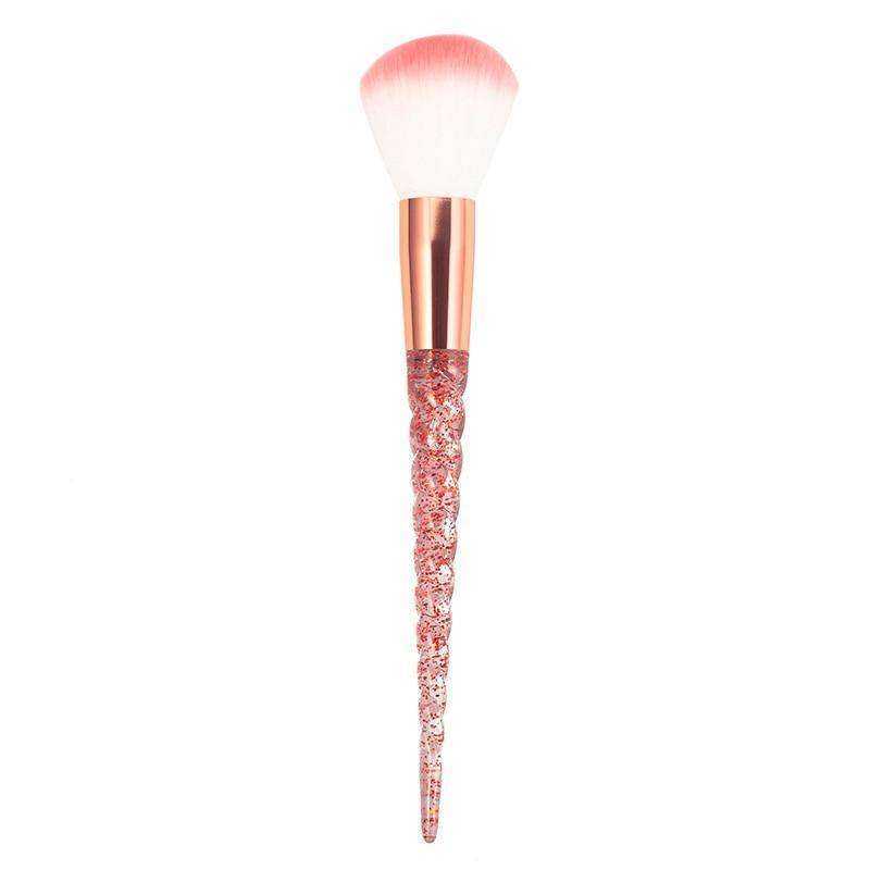 8pcs Red Glitter Diamond Crystal Makeup Brush Set
