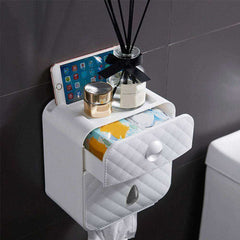 Waterproof Toilet Paper Roll Holder Wall Mounted Stand Case Tube Storage Box