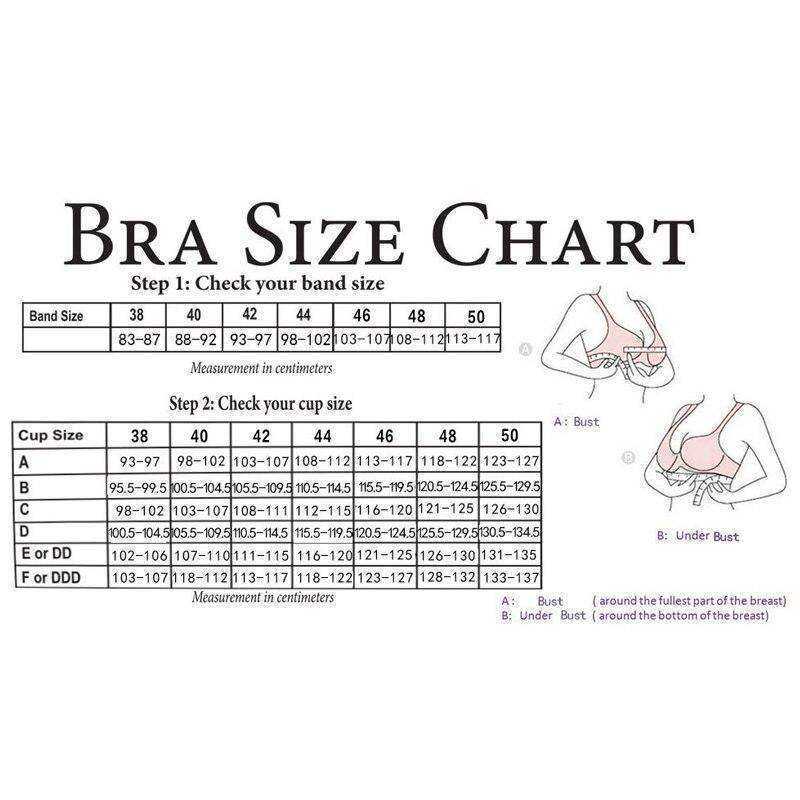 Women Lace Padded Push Up Bra Two Cup Underwire Brassiere