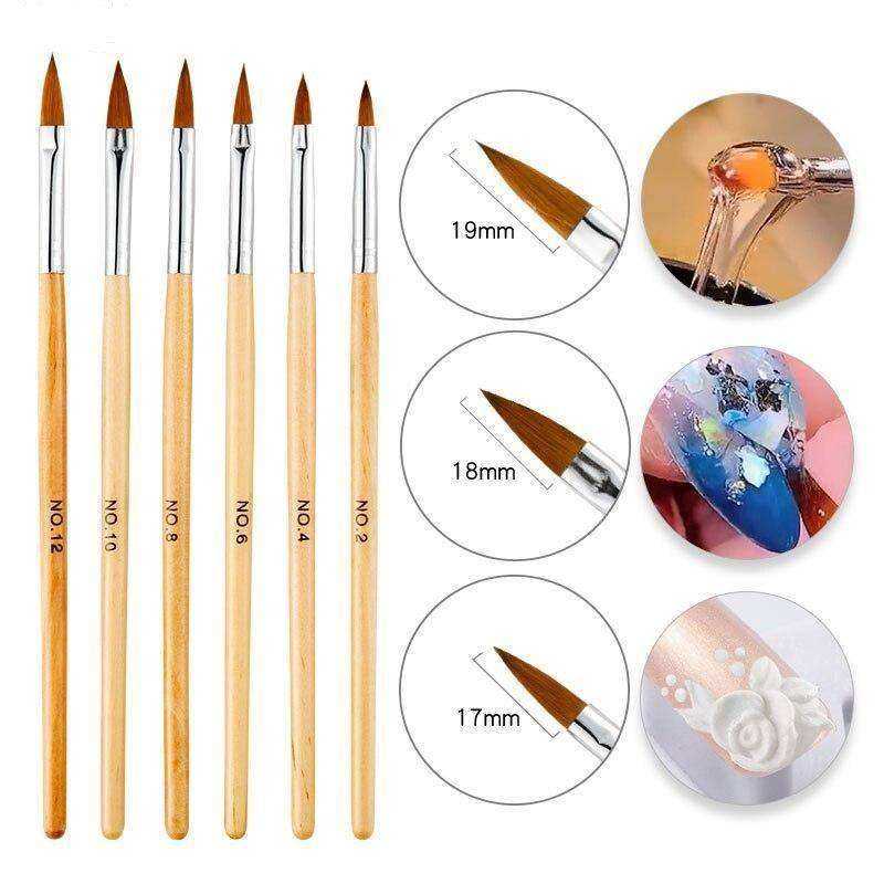 Aesthetic Nail Art Crystal Brush UV Gel Builder