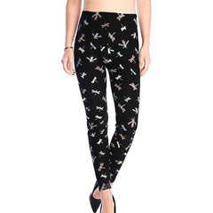 Women Comic Cartoon Printed  High Stretch Punk Rock Leggings