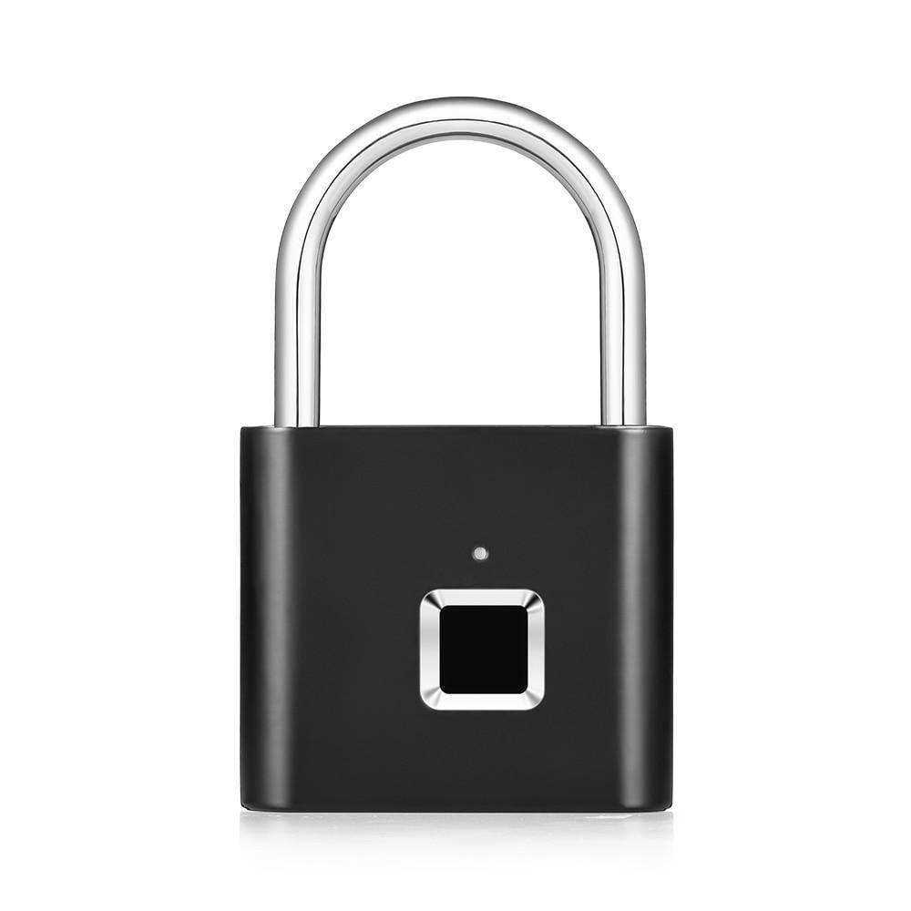 Golden Security Keyless USB Rechargeable Door Lock Fingerprint Smart Padlock