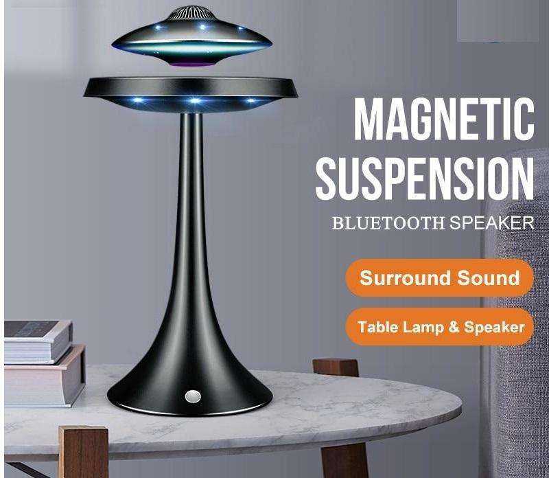 Magnetic Levitating led table lamp with UFO speaker