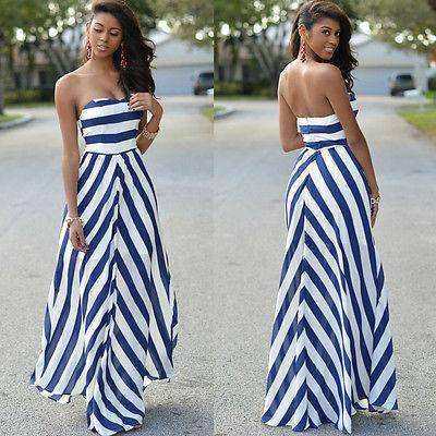Beautiful Summer Long Sleeveless Dress