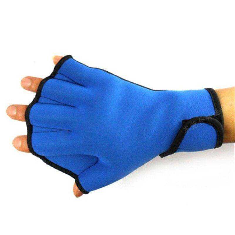Swimming Water Aerobics Webbed Neoprene Paddle Gloves